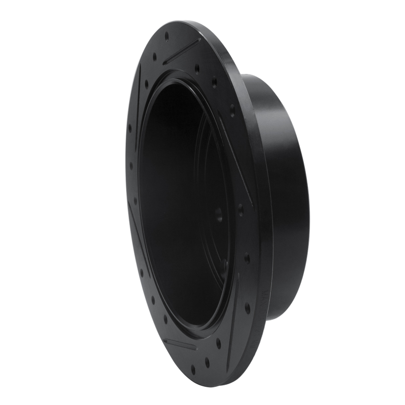 Subaru WRX Brake Rotor (1) - Rear Right - R1 Concepts - Drilled & Slotted - Black - `15-`21